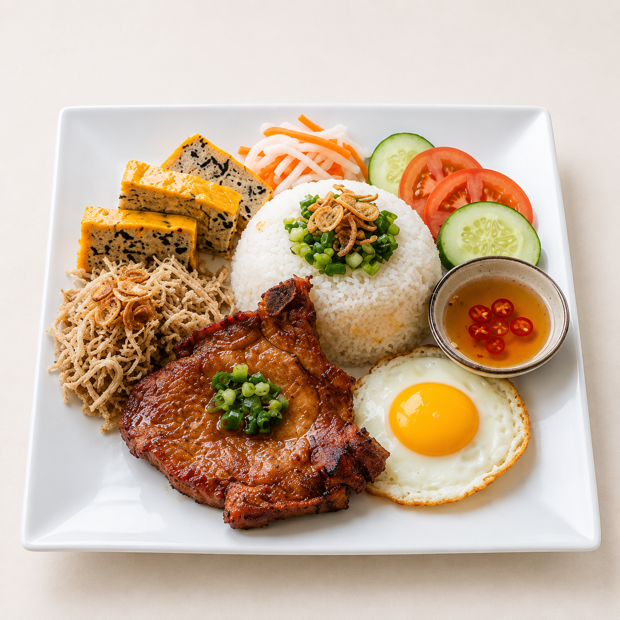 Vietnamese Broken Rice (Cơm Tấm)