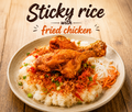 Crispy Chicken with Sticky Rice ( Vietnamese Xôi Gà)